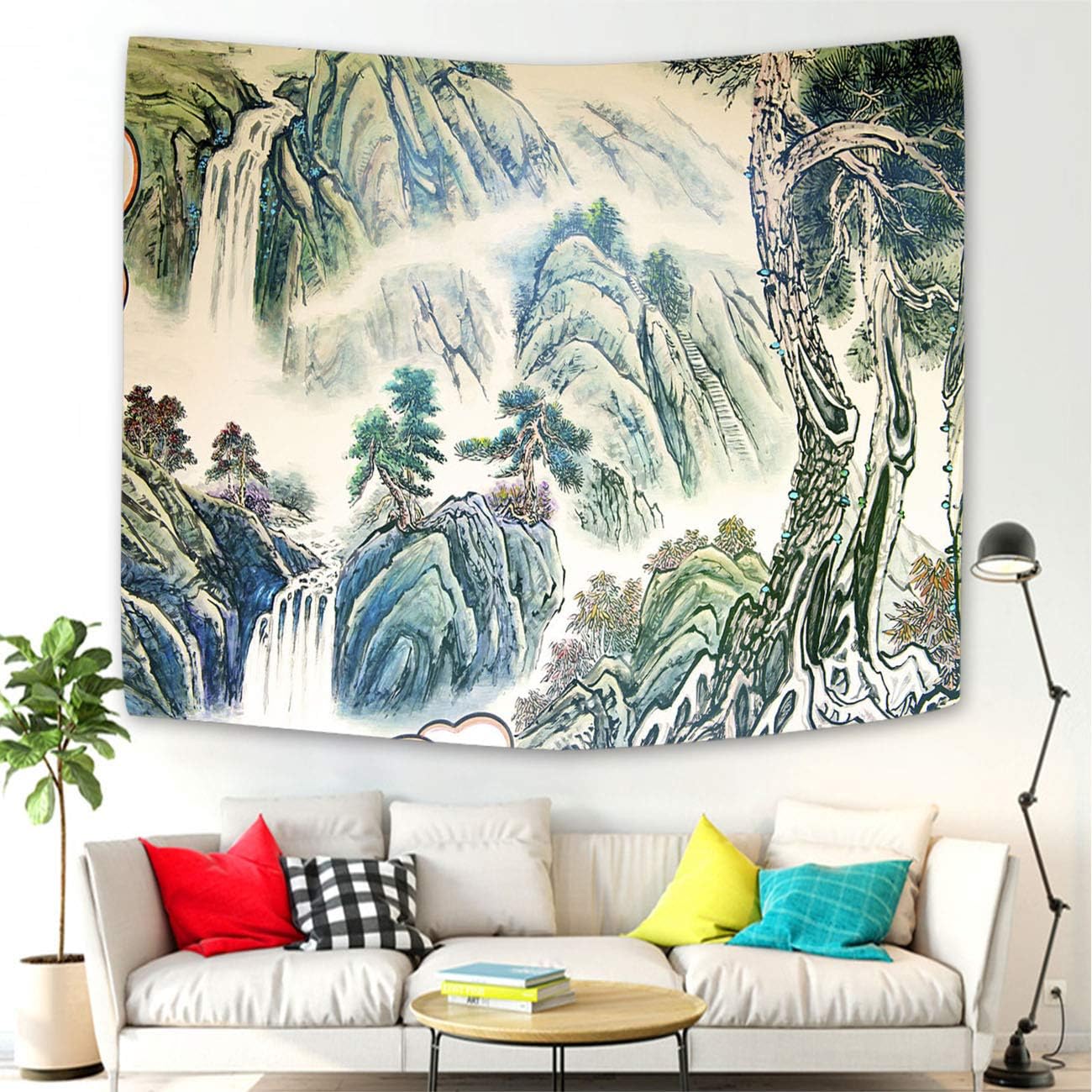 Beisasa Landscape Tapestry,Oil Painting Tapestry Wall