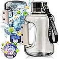 Hydrogen Water Bottle, 50.7oz/1.5L Large Hydrogen Water Bottle Generator, Ion Water Bottle Improve Water Quality in 3 Minutes, Water Ionizer Machine Suitable for Travel and Fitness Drinking(Black)
