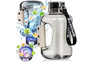 ZASABEL Hydrogen Water Bottle, 50.7oz/1.5L Large Hydrogen Water Bottle Generator, Ion Bottle Improve Water Quality in 3 Minutes, Water Ionizer Machine Suitable for Travel and Fitness Drinking(Black)