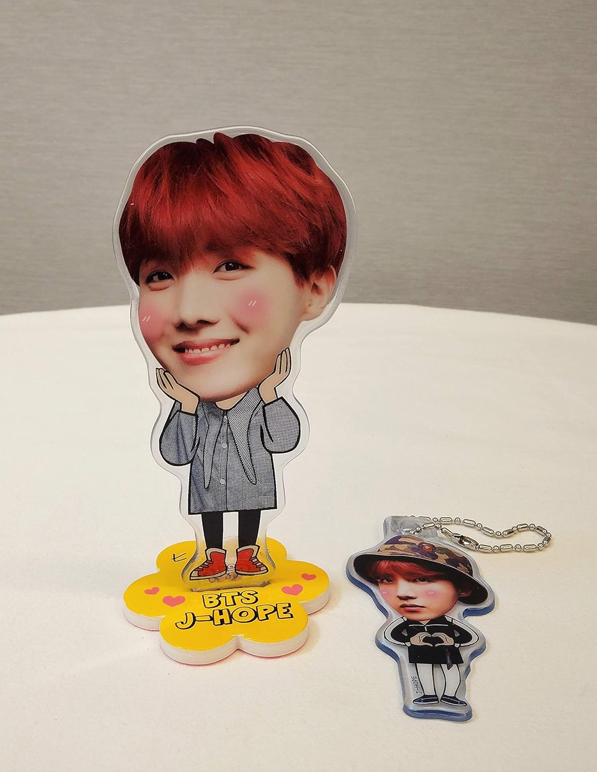 Modern 1970 Now Bts Tiny Tan Mini Dolls With Stand Keychain J Hope Hoseok Collectibles