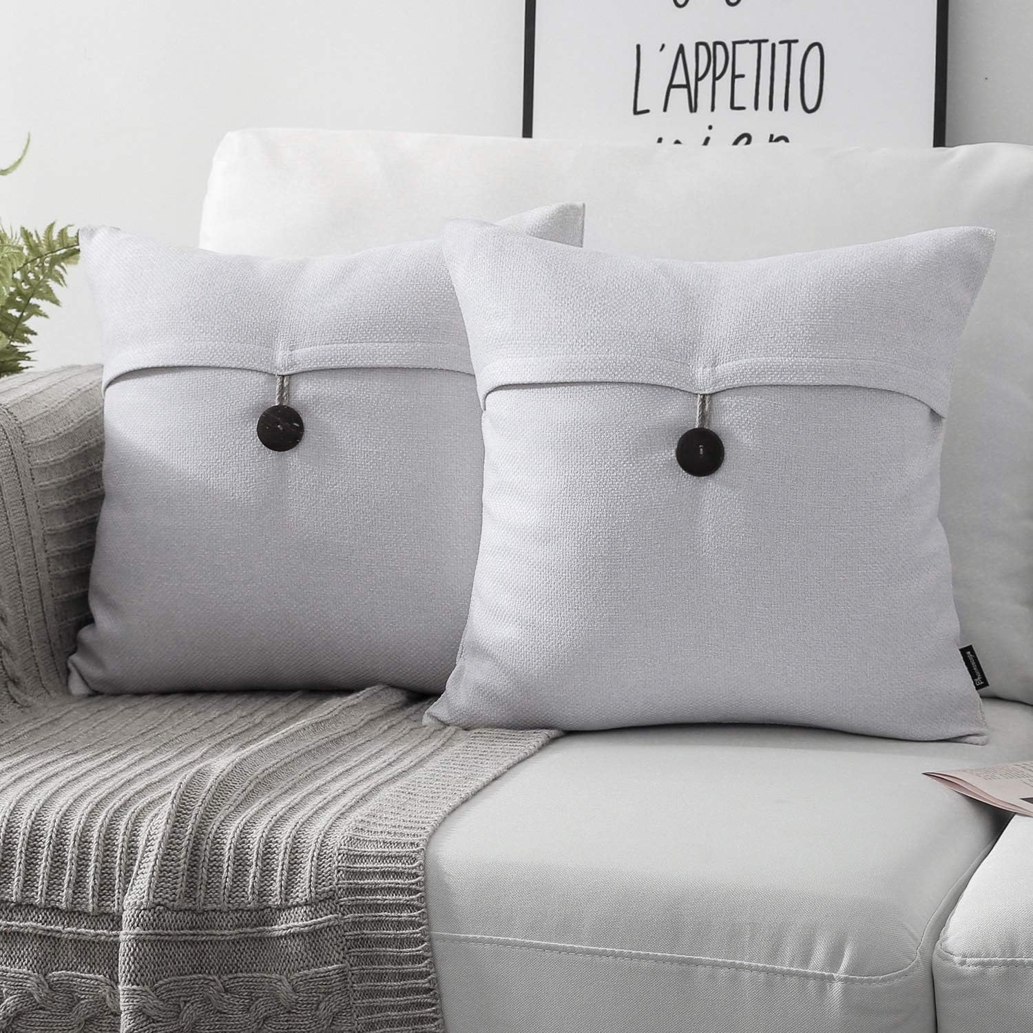 Amazon Com Phantoscope Pack Of 2 Farmhouse Throw Pillow Covers