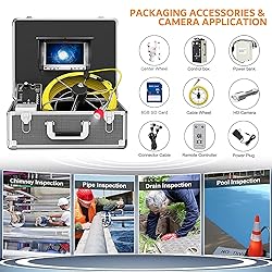 Sewer Camera,165ft Plumbing Drain Camera with DVR