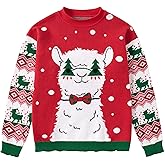 Kimoda Girls Kids Ugly Christmas Sweater Winter Funny Knitted Xmas Pullover Long Sleeve Top 7-14 Years