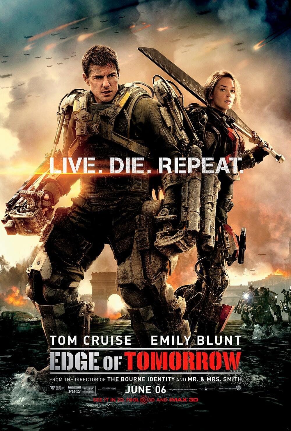 Amazon Com Edge Of Tomorrow B 11 5x17 Inch Movie Poster Posters Prints