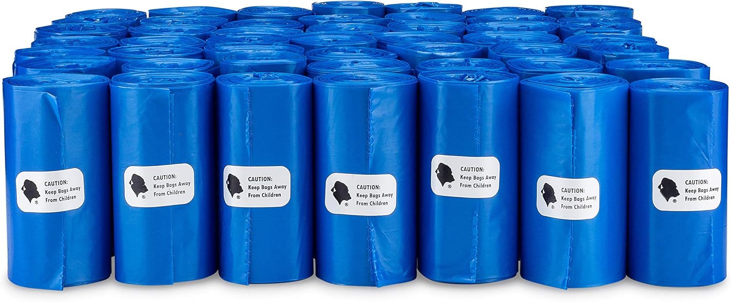 Gorilla Supply Dog Waste Bags with Patented Dispenser and Leash Tie, Blue, Unscented, EPI Additive (meets ASTM D6954-04 Tier 1), 1000 Count : Pet Supplies