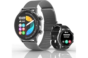 ORITHAM 1.77'' Smart Watch for Women with Heart Rate/SpO2//Sleep/Female Cycle Tracker, Smartwatch Answer/Make Calls, IP68 Fitness Tracker with 123 Sports Modes, 2 Bands, iOS Android Compatible