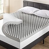 Best Price Mattress Mellow 4 Inch Egg Crate Memory Foam Mattress Topper with Infusion, Twin