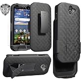 Ailiber for Kyocera DuraForce Pro 2 E6910 Stand Case Screen Protector-Black | Belt Clip Kickstand Holder Holster, Slim Slide Pouch Full Body Protective, Rugged Shockproof Drop Defense Cell Phone Cover
