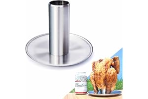 Meykers Beer Can Chicken Stand [New Upgraded] for Grill Smoker Oven | Vertical Beer Butt Chicken Holder Roaster | Made of 304 Stainless Steel Dishwasher Safe | BBQ Rack Barbeque Accessories (1 Pack)