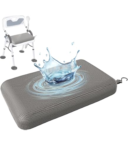 COHEALI Coussin de chaise de douche imperméable et antidérapant en COHEALI Coussin de chaise de douche imperméable et antidérapant en