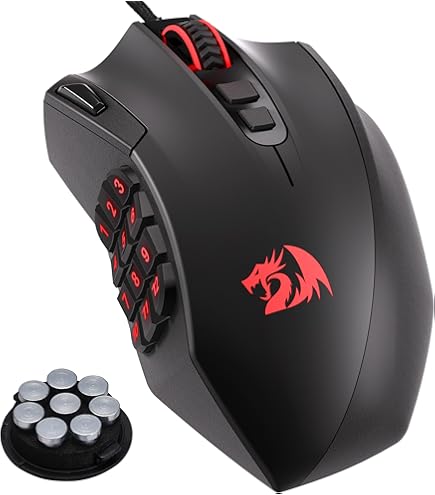 EVGA Mouse gamer X15 MMO, 8k, com fio, preto, personalizável