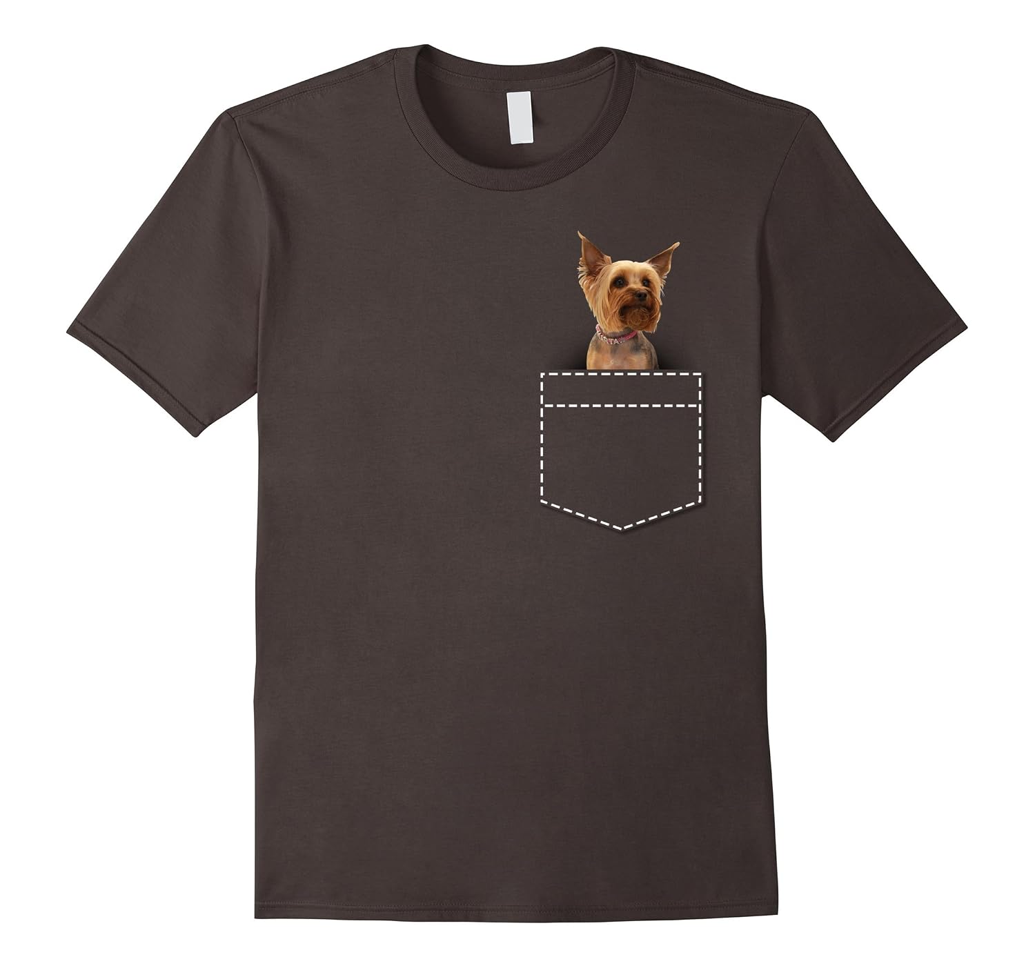 yorkie pocket t shirt