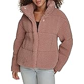 Levi's Women's Shortie Patchwork Quilted Teddy Coat