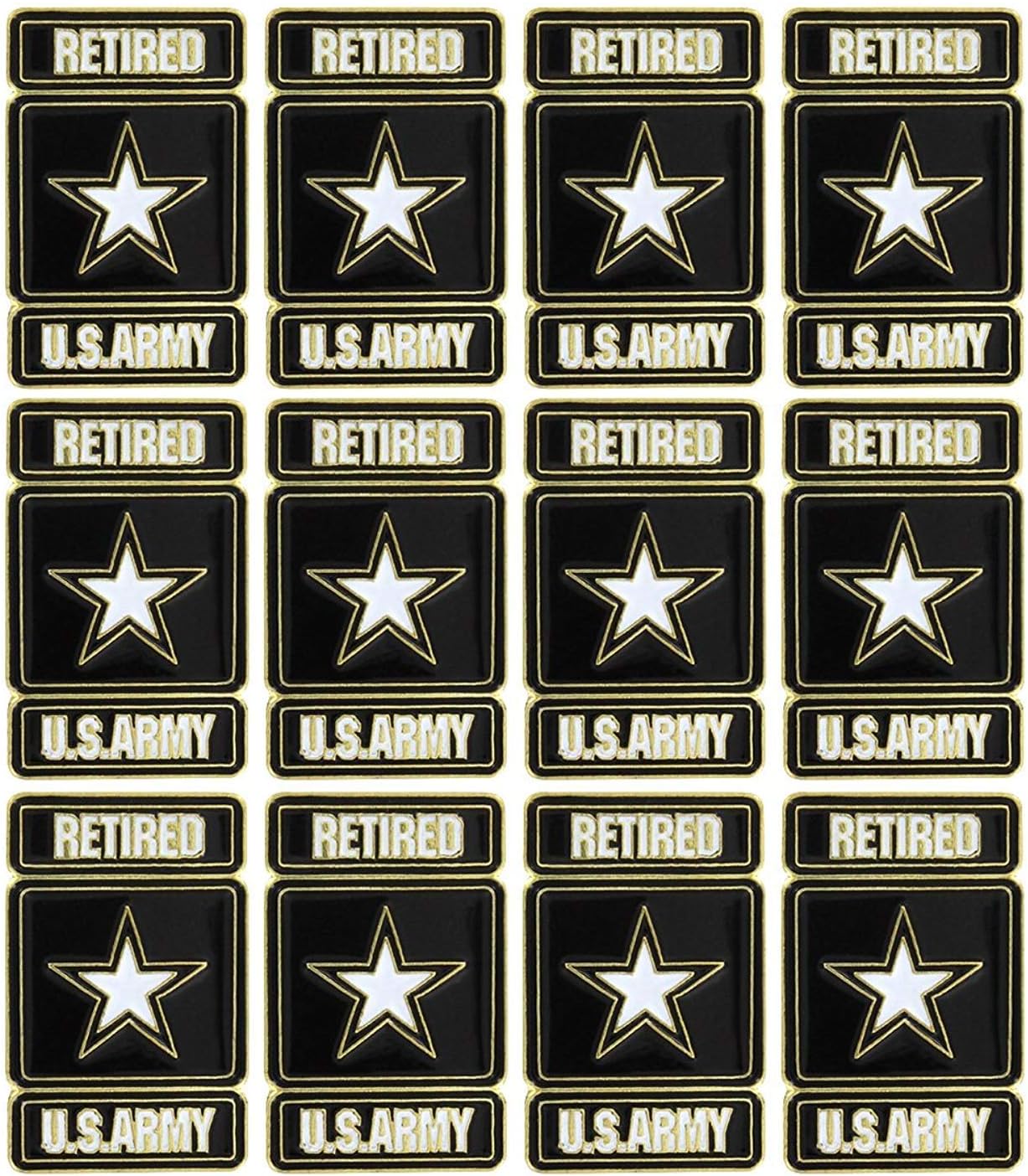 US Army Retired Lapel Pin