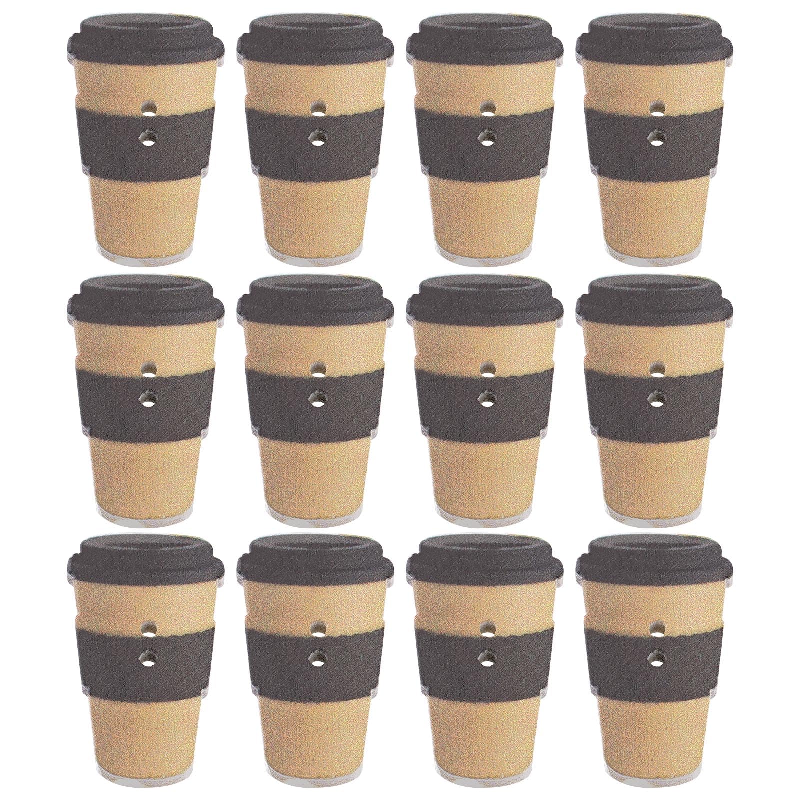 The Lord of the Tools 100pcs Coffee Cup Design Button 15x25mm 2 Hole Sewing Fasteners Button Milky Tea Cup Wooden Button for Clothing Handicrafts Artworks