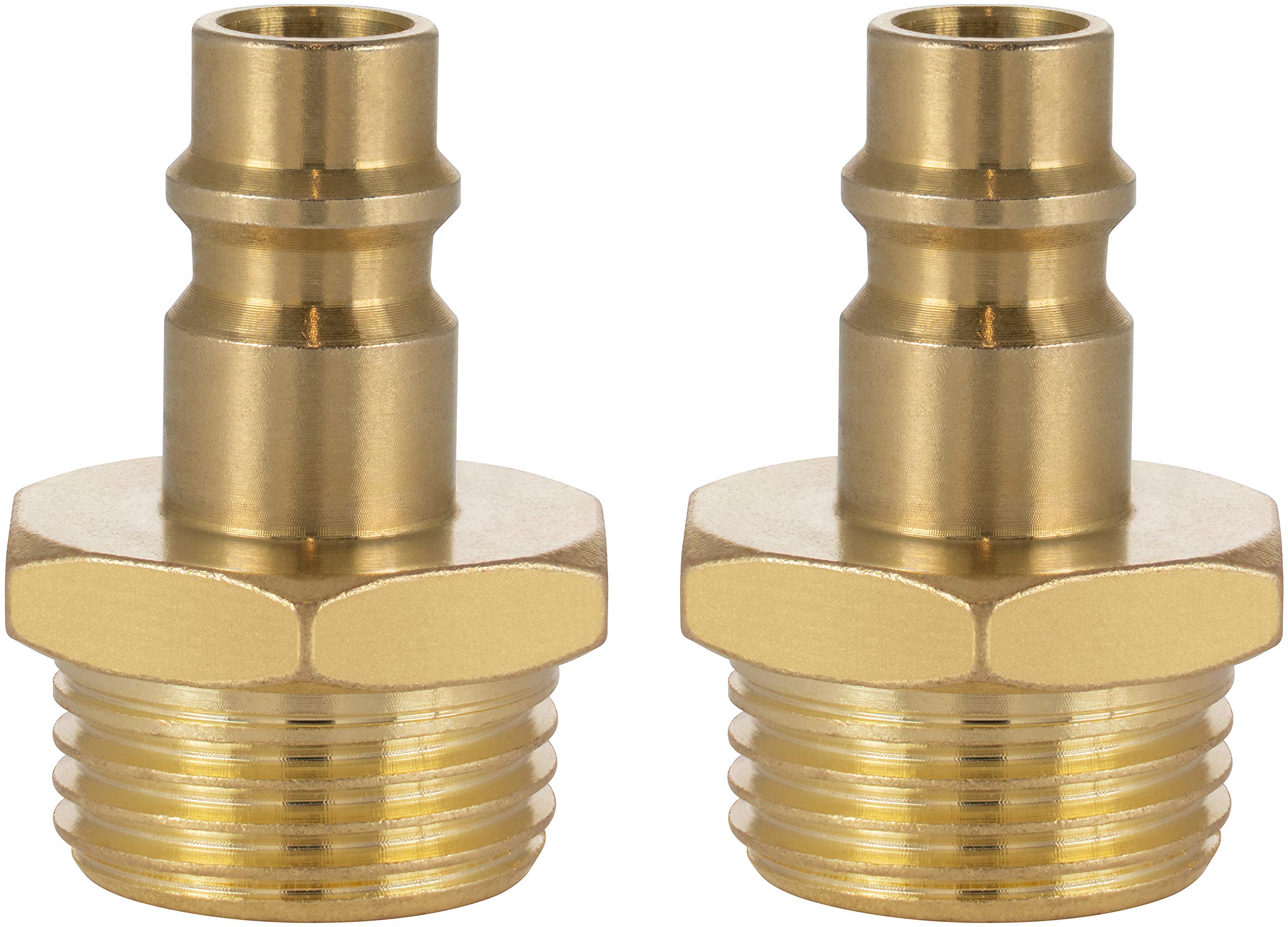 Poppstar 2X Compressed Air Plug NW 7.2 with 1/2" External Thread for Compressed Air Fittings