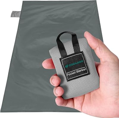Odoland Picnic Blanket 70x110 cm Pocket Waterproof Sandproof Lightweight