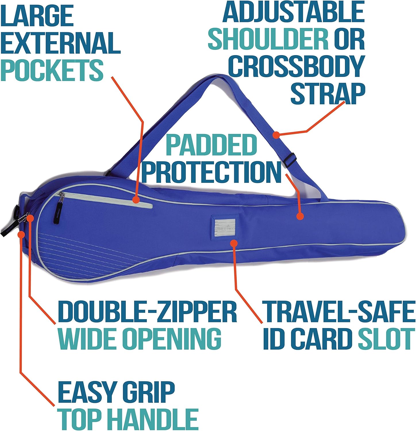 Athletico Lacrosse Stick Bag - Lax Equipment Bags for Boys or Girls, Kids & Youth (Blue) : Sports & Outdoors