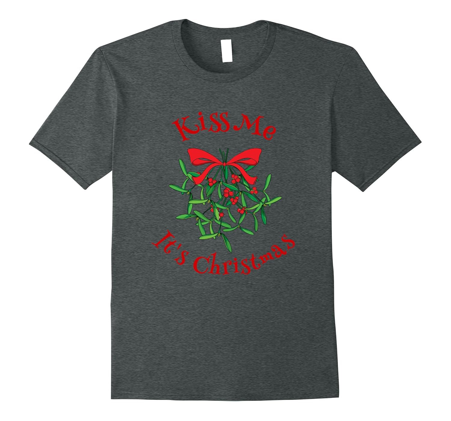 Kiss Me It's Christmas T-Shirt Mistletoe-ANZ