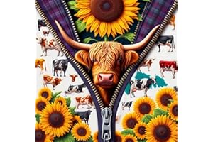 igoodom Cow Diamond Painting Kits, DIY Round Full Drill Highland Cow Diamond Art Kits for Adults, 5D Gem Art Very Suitable for Home Leisure and Wall Decoration Gifts 14x14 Inches