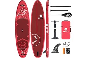 U ULTTY ULTTY 11'6×35" Super Wide Inflatable Stand Up Paddle Board, Ultra Stable Wide SUP for 2+1 People/Family/Big Size w/Shoulder Strap, 100L Backpack, All-Round Sup Board, US Fin