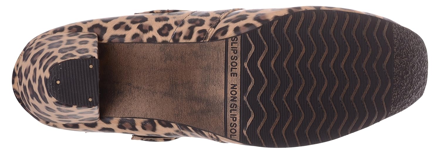 exotique women's leopord print casual boots (el0032)