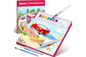 JoyCat Paint with Water Coloring Books for Toddlers, Watercolor Painting Sets for Kids Ages 3-5 4-8, Arts and Crafts Drawing 