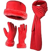boxed-gifts Women's Warm Fleece Winter - Women's Hat and Glove Set + Hats Gloves Scarves for Women
