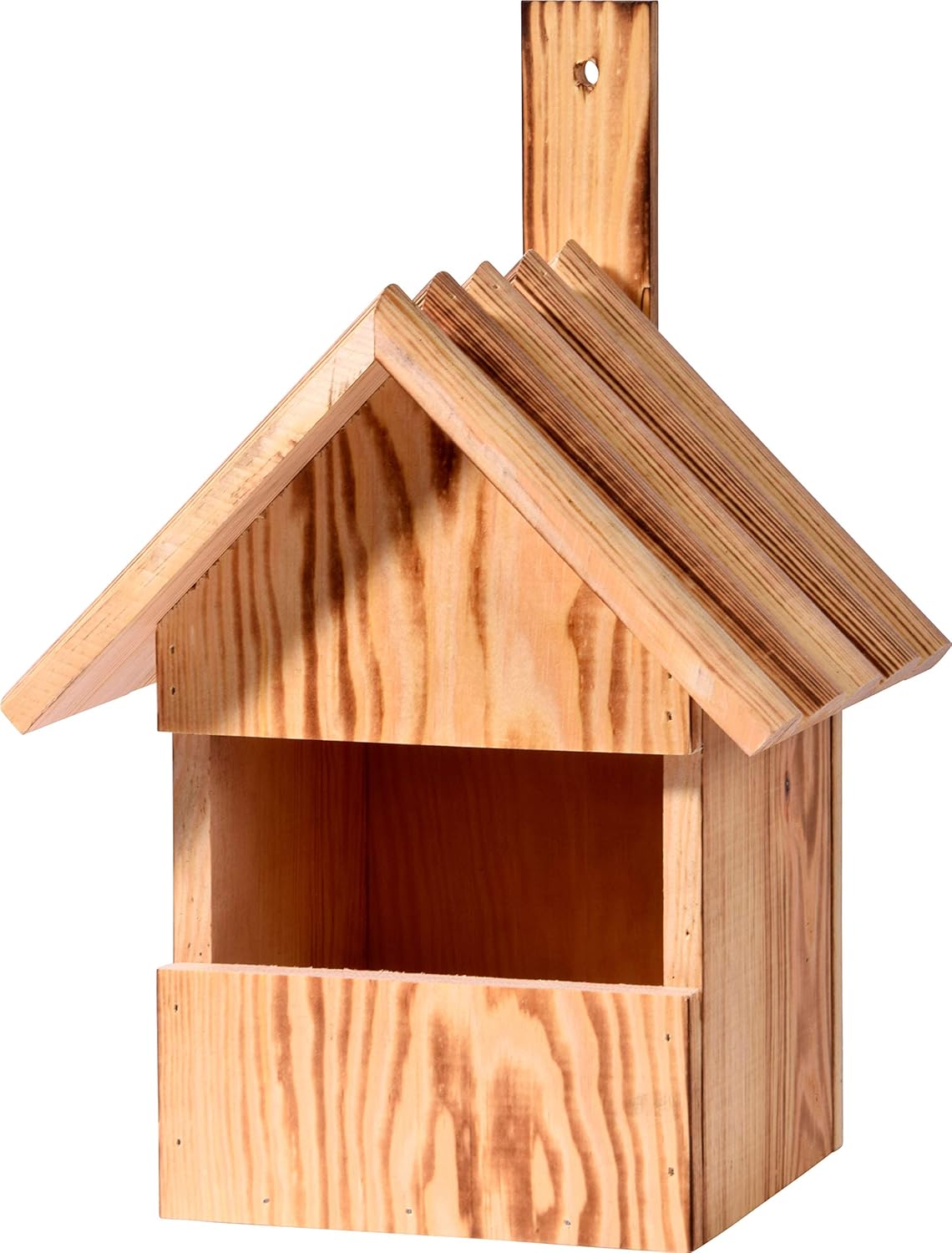 22 5 X 19 5 X 33 Cm Halboffene Nisthohle Fur Nischenbruter Dobar 13076e Geflammter Nistkasten Mit Grosser Offnung Braun Kiefer Wildvogel Garten