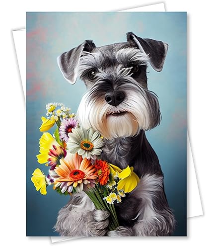 Cartes de correspondance schnauzer - France