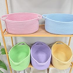 ABenkle Small Basket, 12"x 8" x 5" Cute Small Woven