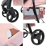 My Babiie MB30 Pushchair Pink Leopard - From Birth to 22kg, Compact Fold view 9