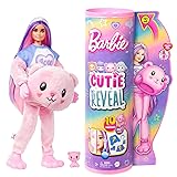 Barbie Cutie Reveal Doll with Pink Hair & Teddy