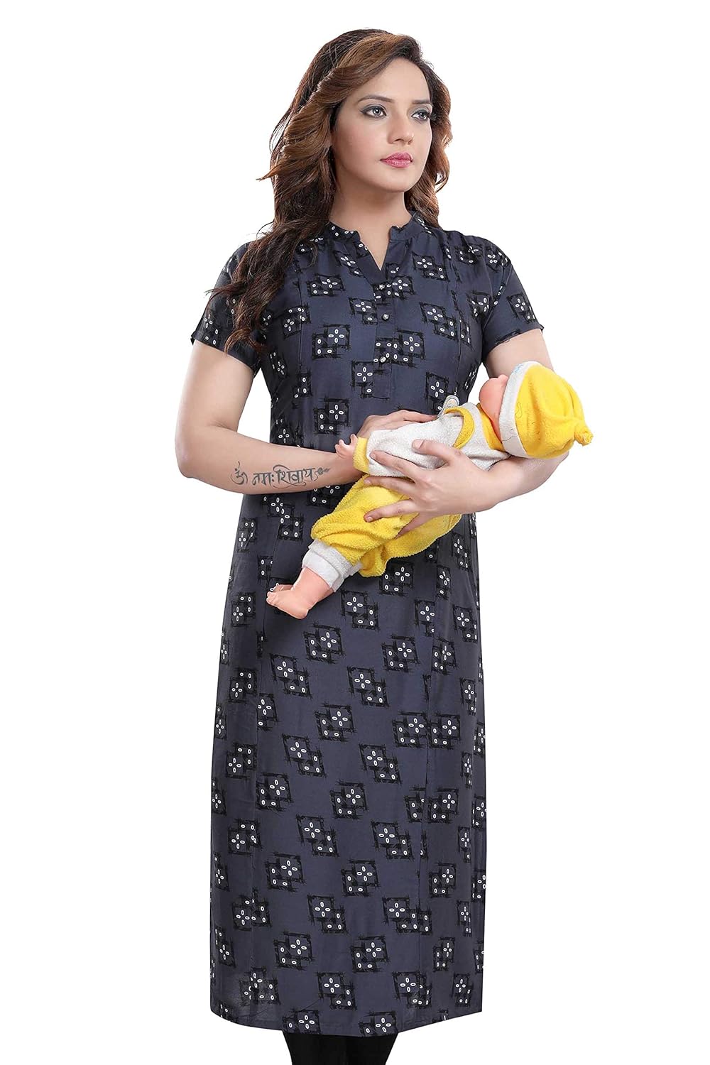 Buy Soulemo Women's Cotton Regular Feeding Kurti at Amazon.in