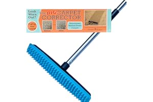 The Big Carpet Corrector- Carpet Rake to Rejuvenate Your Matted Carpet. Perfect for Hallways, Stairs, Steps, and Other High Traffic Areas.