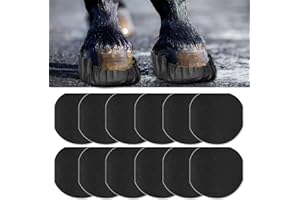 12 Pack Horse Hoof Tape Strong Stickiness Horse Hoof Care Compatible with Magic Cushion Easy to Use Breathable Hoof Wraps for