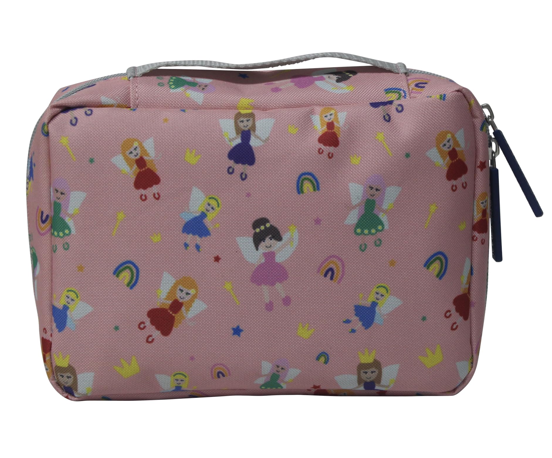 tiddlers & nippers | Kids Travel Wash Bag | Hanging Toiletry Bag & Organiser | Lightweight, Compact & Expandable | Zipped Storage Compartment, Carry Handle & Hanging Hook (Fabulous Fairies)