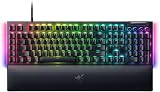 Razer BlackWidow V4 Green Switch Mechanical Gaming Keyboard UK Layout view 4