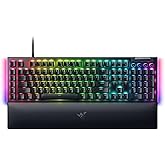 Razer BlackWidow V4 Mechanical Gaming Keyboard: Green Switches Tactile & Clicky - Chroma RGB - 6 Macro Keys - Magnetic Wrist Rest - Doubleshot ABS Keycaps - Roller & Media Keys - Snap Tap