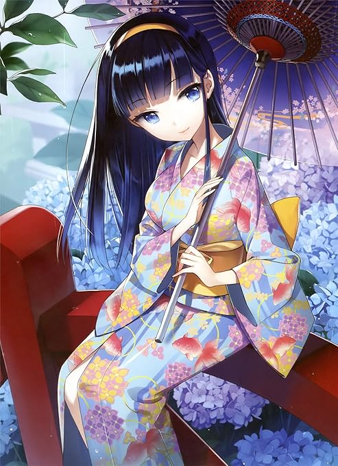 Amazon Co Jp 1000パズルピース アンティークアニメ着物の女の子 大人のための木製パズル画像diyおもちゃ装飾収集可能 50x75cm Generic