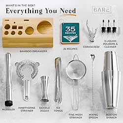 BARE BARREL® Mixology Bartender Kit Bar Set