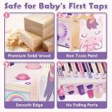Lehoo Castle Montessori Toys for 1 Year Old Toddler Safe Wood Gift Set view 3
