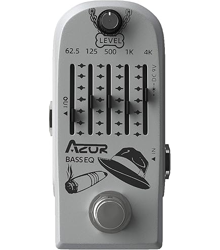Amazon.com: Amuzik Bass EQ Pedal 5 Band Equalizer Pedals For Bass
