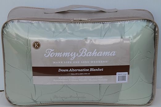 Amazon Com Tommy Bahama King Size Down Alternative Blanket 114 X