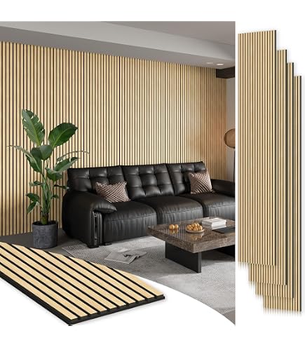 Amazon.com: SMARTSTANDARD 6 Pack Acoustic Wood Wall Panels, 94.5