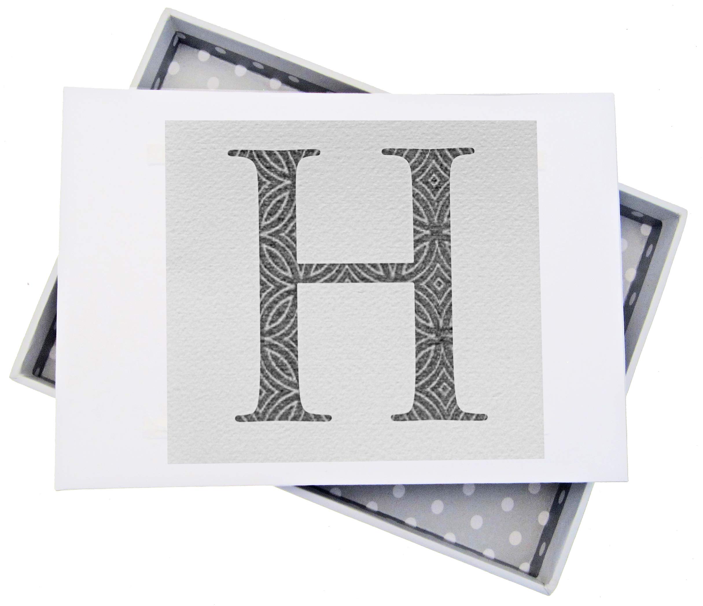 White Cotton Cards Alphabetics, Mini Photo Album, Initial H, White Board, Multi-Colour, 12.5 x 17.5 x 2.5 cm