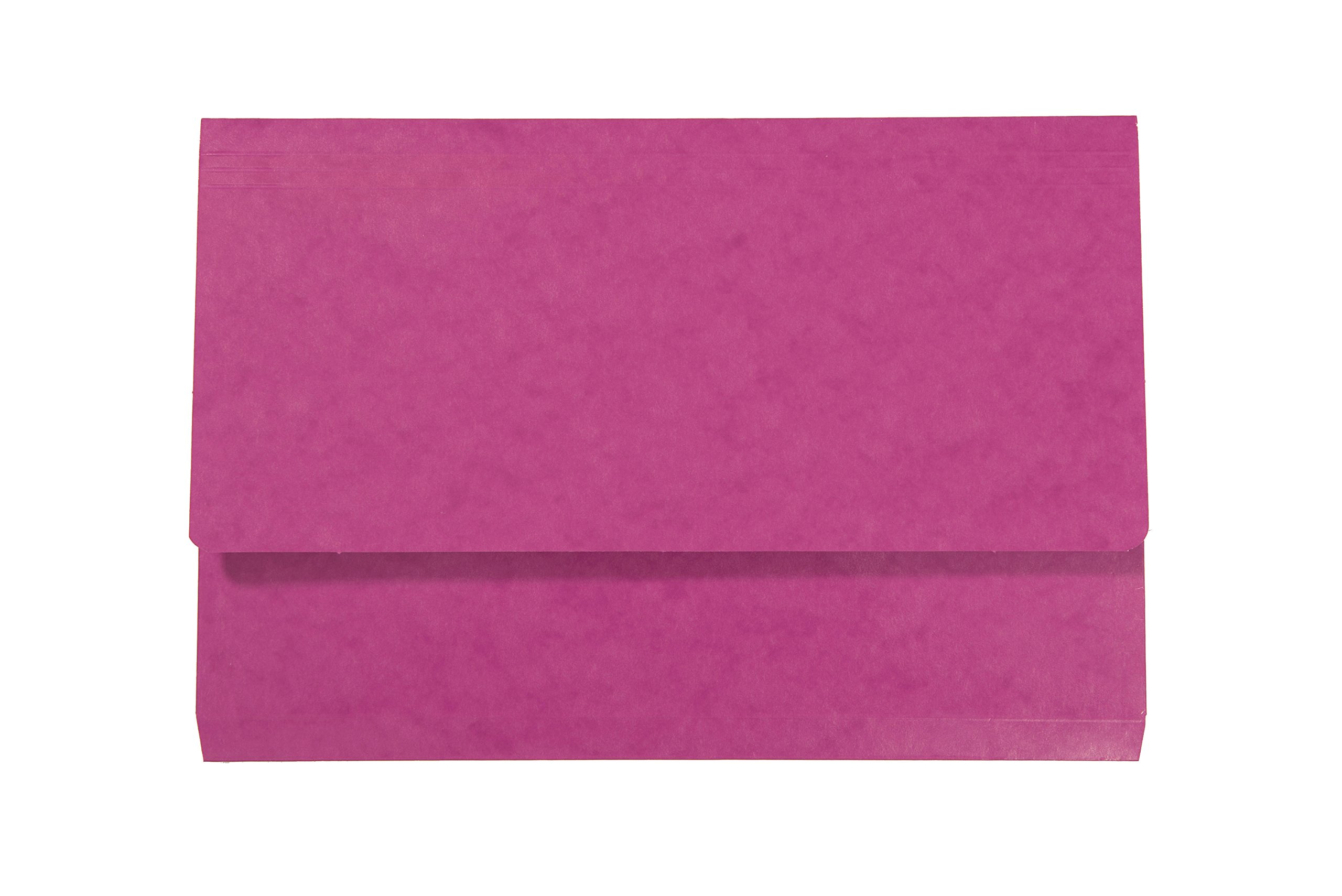 Exacompta Iderama Document Wallets, 265 gsm, Foolscap - Pink, Pack of 10