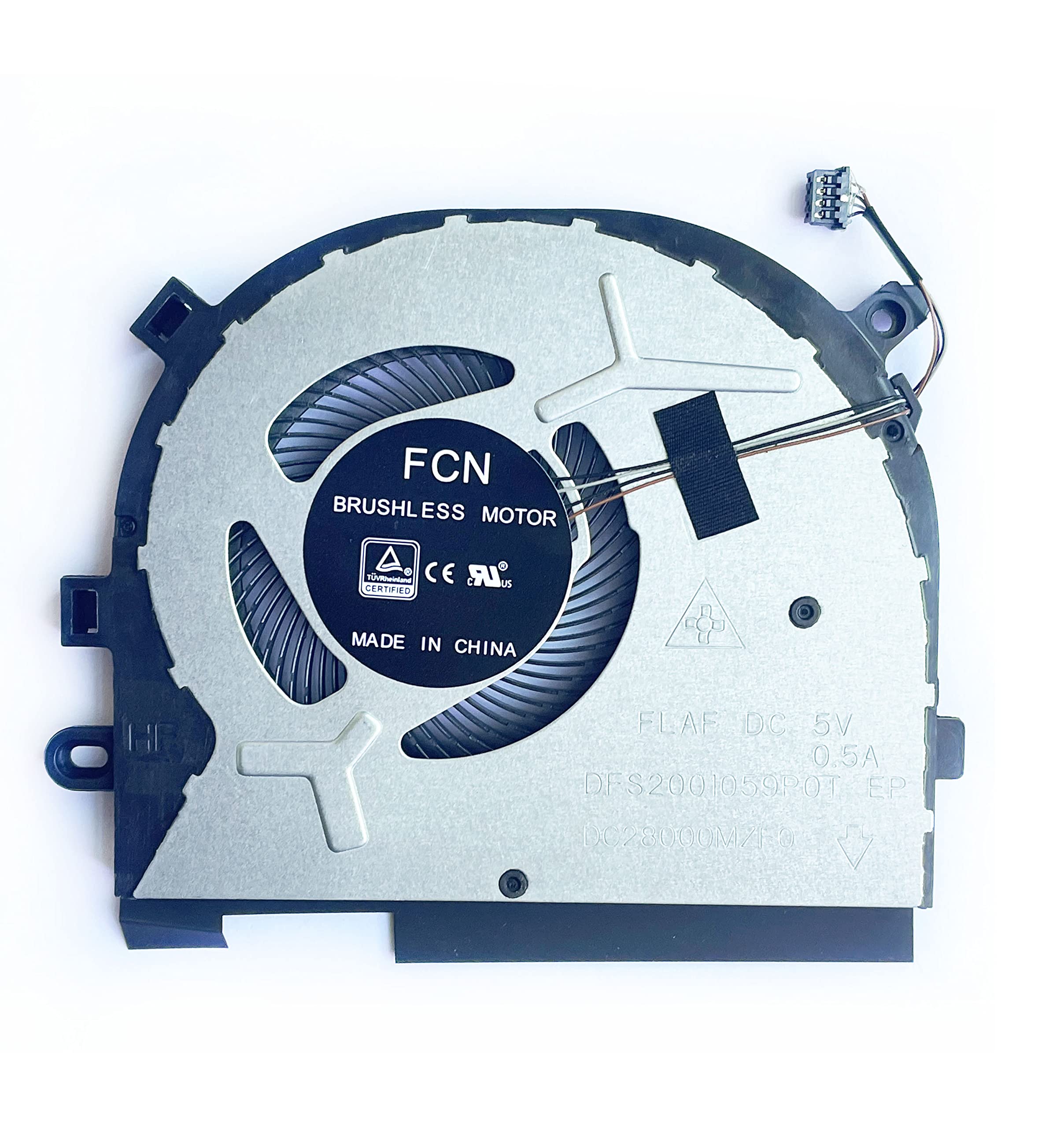 Fleshy Leaf CPU Cooling Fan Replacement for Lenovo IdeaPad S340-15API C340-15IWL FLEX-15IWL Series DFS2001059P0T DC28000MZF0 FLAF