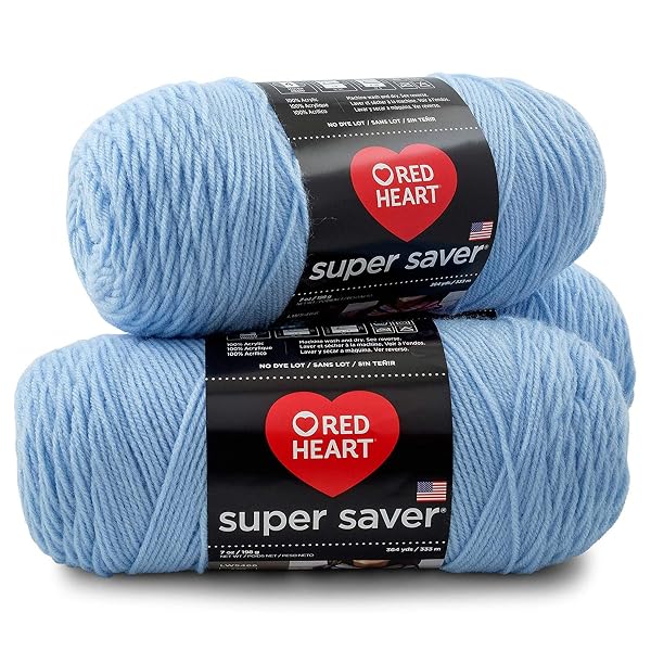 RED HEART BULK BUY SUPER SAVER YARN (3-PACK) (LIGHT BLUE)
