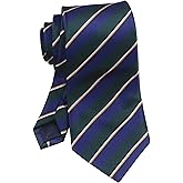 Secdtie Men's Striped Tie Classic Formal Woven Wedding Groomsmen Neckties 3.15"